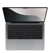 Link to the category for second-hand MacBooks with a 24-month warranty, including the battery