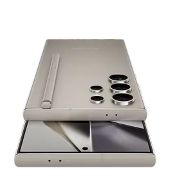 Link to the category for second-hand Samsung Smartphones with a 24-month warranty, including the battery